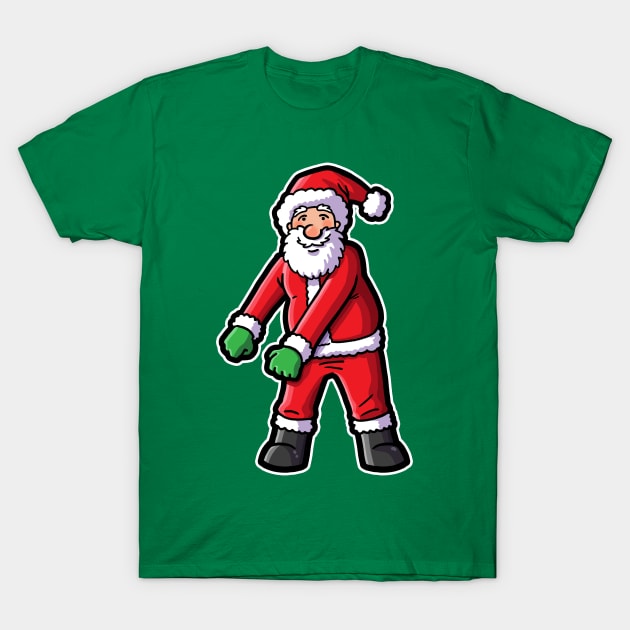 Flossing Santa T-Shirt by Dopamine Creative